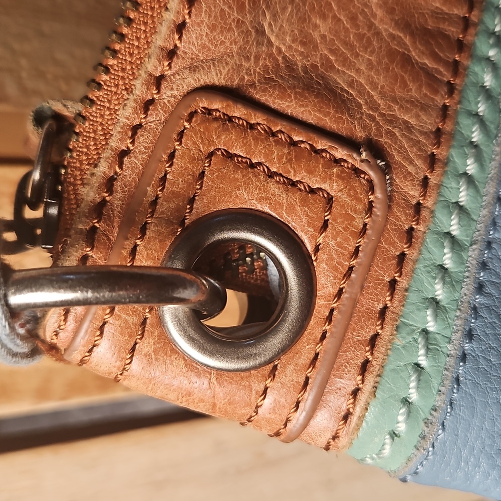 The Sak, Stylish Blue and Brown Women's Crossbody Bag - Picture 15 of 16